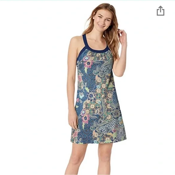 halter top wrap dress Realisme Wrap Halter Mini Dress | Black & White Papier Print main image 0